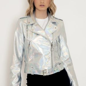 FORCE FIELD HOLOGRAPHIC MOTO JACKET - LIMITED